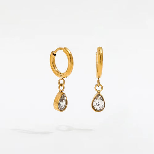 Tear Drop Earrings | 18K Gold Plated