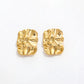 Hammered Earrings | 18K Gold Plated