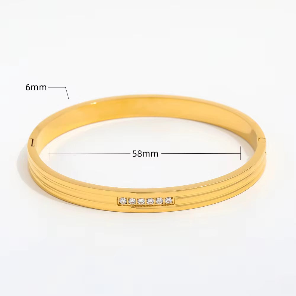 Seren Bangle | 18K Gold Plated