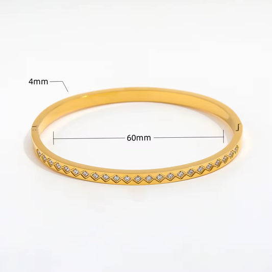 Tessa Bangle | 18K Gold Plated