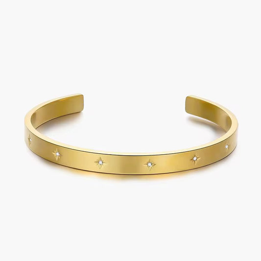 North Star Cuff | 18K Gold Plated